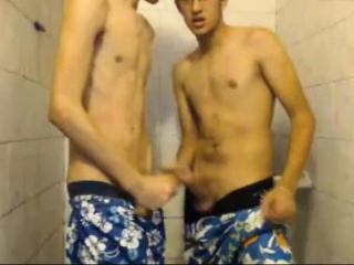 2 Sexy Men In Your Bathroom