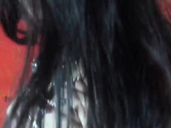 Amateur russian trans toying her ass solo