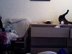 Spy camera with my mom dressing up