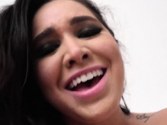 POV hot girl dirty talking while sucking and licking cock