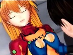 Asuka And Shinji 3D Hentai.