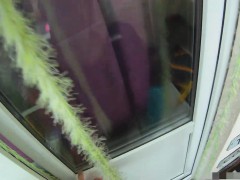 Fucking Glasses - Teeny fucked on a balcony