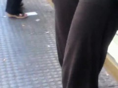 Mother cameltoe in the streets Azzie from 1fuckdatecom