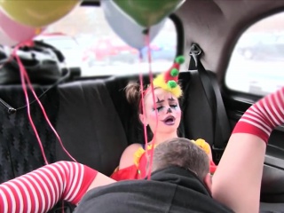Gal In Clown Costume Fucked By The Driver For Free Fare Gal In Clown Costume Fucked By The Driver For Free Fare