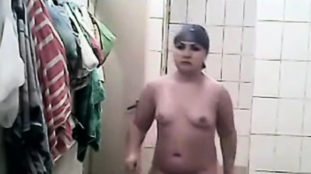 group milfs spied on in public shower room