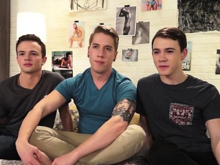 Big Dick Twink Threesome With Cum In Ass