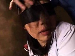 Busty Japanese wife hangs on for a thick cock and an intens