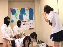 Jav Idol Schoolgirls Fucked By Masked Men In There Classroom