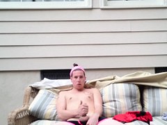 Amateur Cole Stroking In The Sunlight