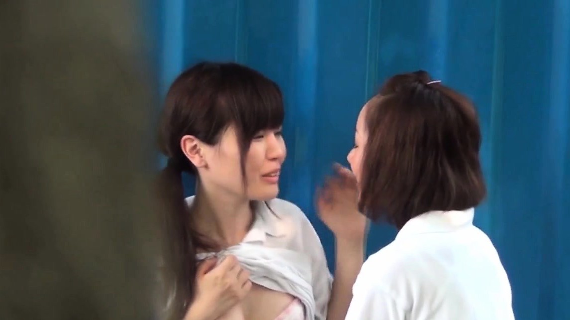 Asian lesbians groping