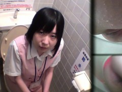 Uniformed asian pissing