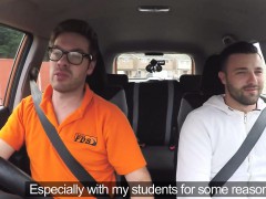 Milf examiner fucks male driving student