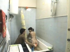 Brunette Fucked In Shower And Caught On Spy Cam