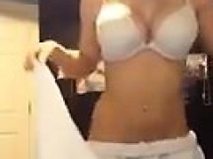 Chav teen strip - dance strip and then play from this slag