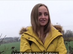 Czech slut fucked in car outdoors