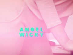 Blonde Chick Angel Wicky Gets Pounded On Desk