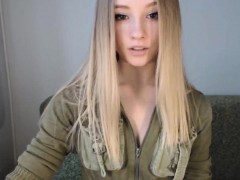 pretty blonde teen flashes tits on webcam - viewcamgirls,com