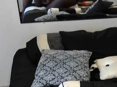 Attractive adorable hottie rides on cock
