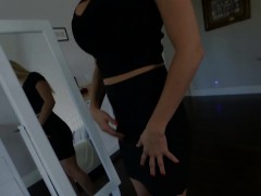 Stunning MILF titfucks until a happy ending