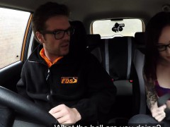 Small tits redhead anal fucks in car