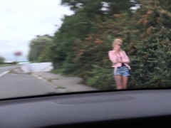 Dude banged blonde Russian hitchhiker