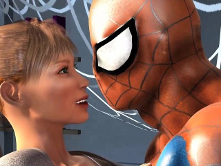 Spider Man Fucks Busty Blonde Babe
