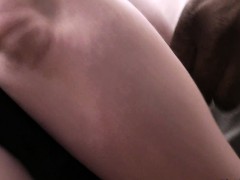 Cheating bbw spreads legs for huge black cock