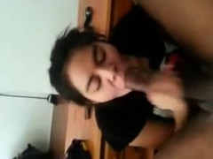 Asian milf on bbc stroking and sucking