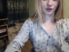 Blonde amateur webcam teen dancing shower