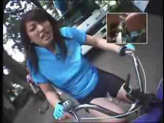 Riding Dildo-Bikes In Public