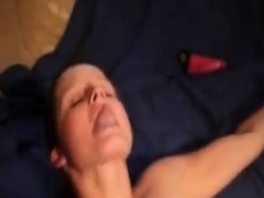 Corset MILF gets her big tits spunked