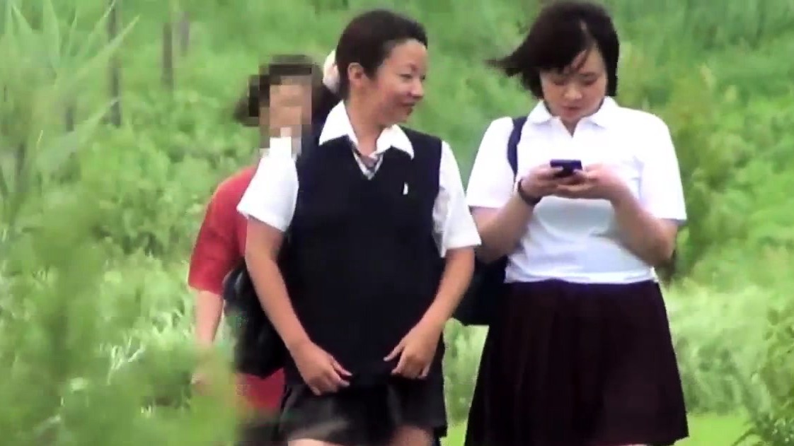 Urinating teen asians