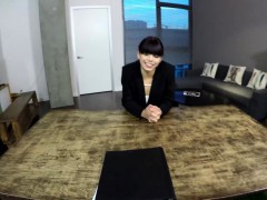 Gina came all dressed up like a real business lady to show