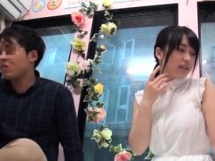 Japanese fantasy babe sucks before doggystyle