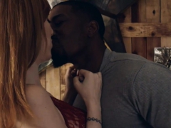 Massive tits redhead woman Lauren Phillips interracial