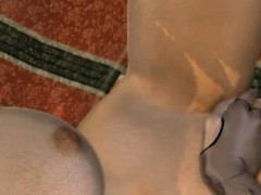 Sensual tease and lesbian sex on bed
