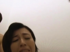 Sexy booty nurse amazes with her asian blow job and nudity