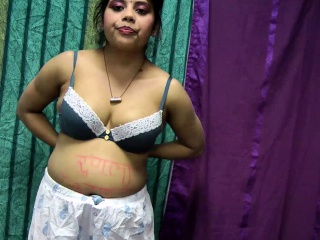 Indian Pornstar Rupali Taking Lingerie Off To Show Massive Tits - Lingerie