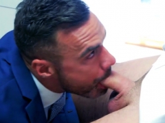 Muscle gay anal sex and cumshot