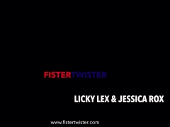 Fistertwister - Licky Lex and Leony Aprill - Fisting Pussy