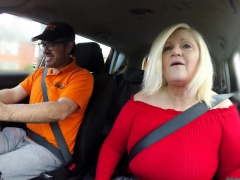 Fake Driving School Busty mature MILF sucks and fucks