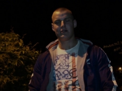 Athletic jock pickedup and drilled in public