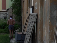 Young euro domina restrains submissive slave