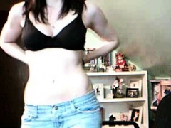Very hot girl webcam strip