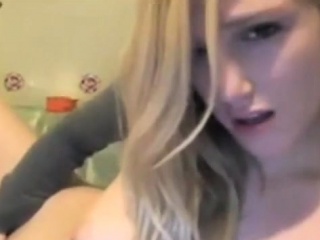 Beautiful Blond Bates On Webcam