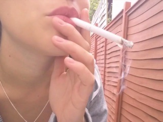Smoking Outdoor Tease