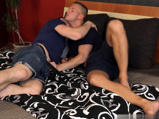 Muscle Gay Anal Sex With Cumshot