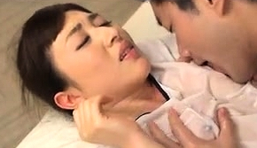 Inked asian handjob massage with masseuse