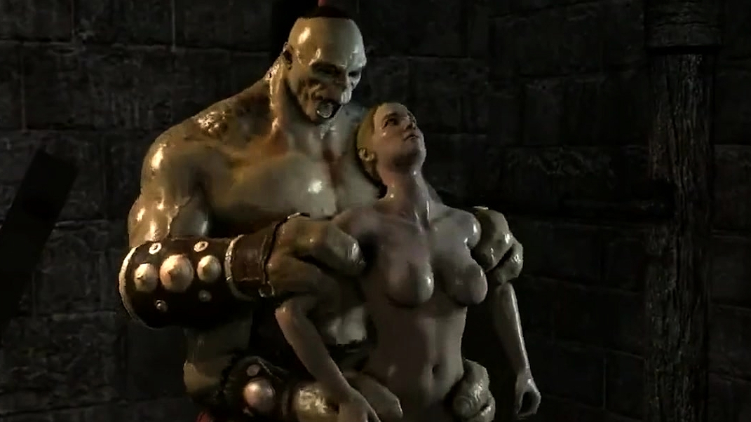 Goro from Mortal Kombat X fucking 3d teen