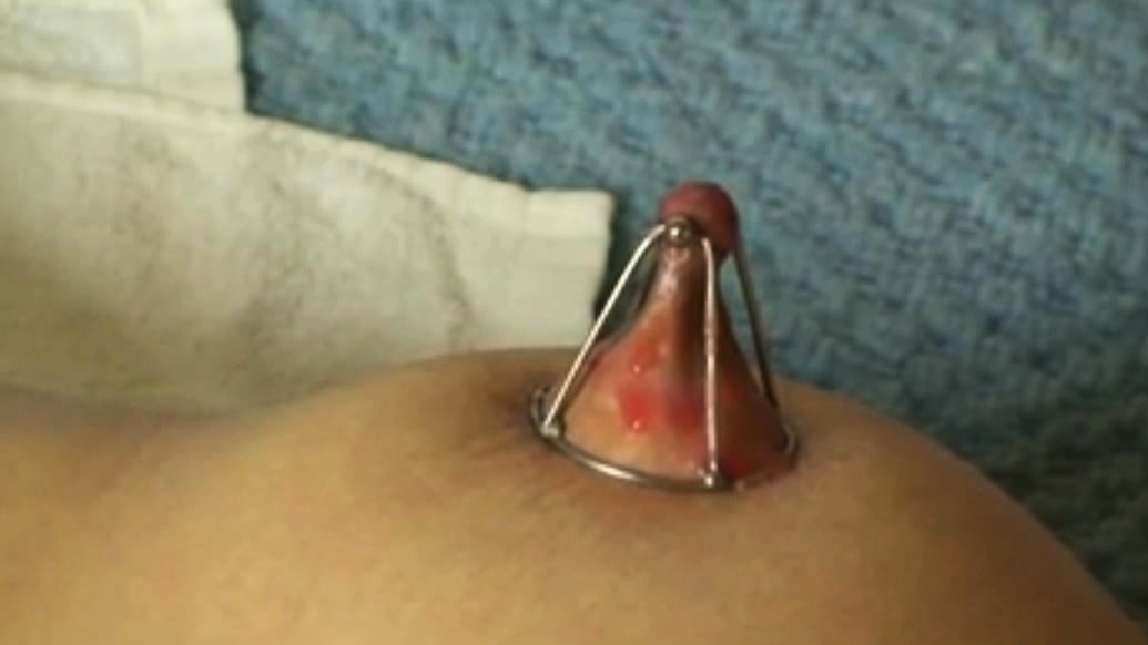 Nipple clamps and glowing wax